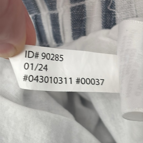 UpWest Striped Women's Drawstring Lined Shorts w/ pockets size XL - Picture 6 of 7